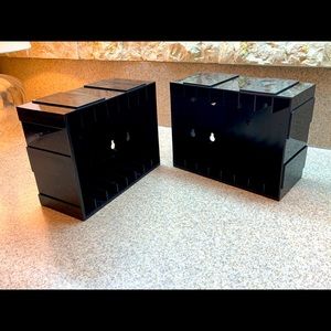 Vintage 1980s Royal Sound Add'n Stack Audio Cassette Tapes Module 2 Storage Unit